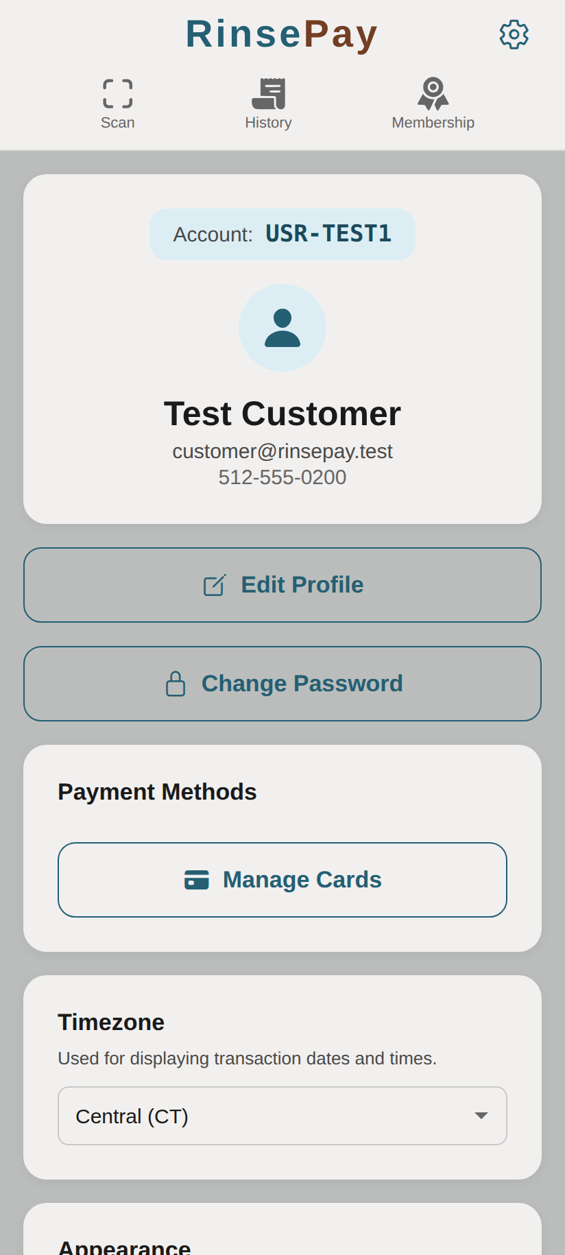 Account &amp; Payment Methods