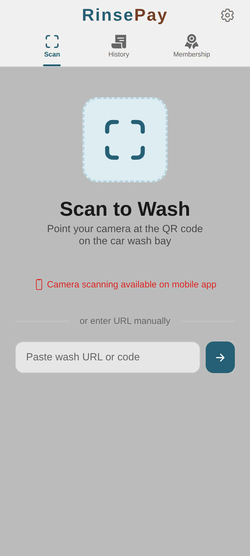 Scan to Wash