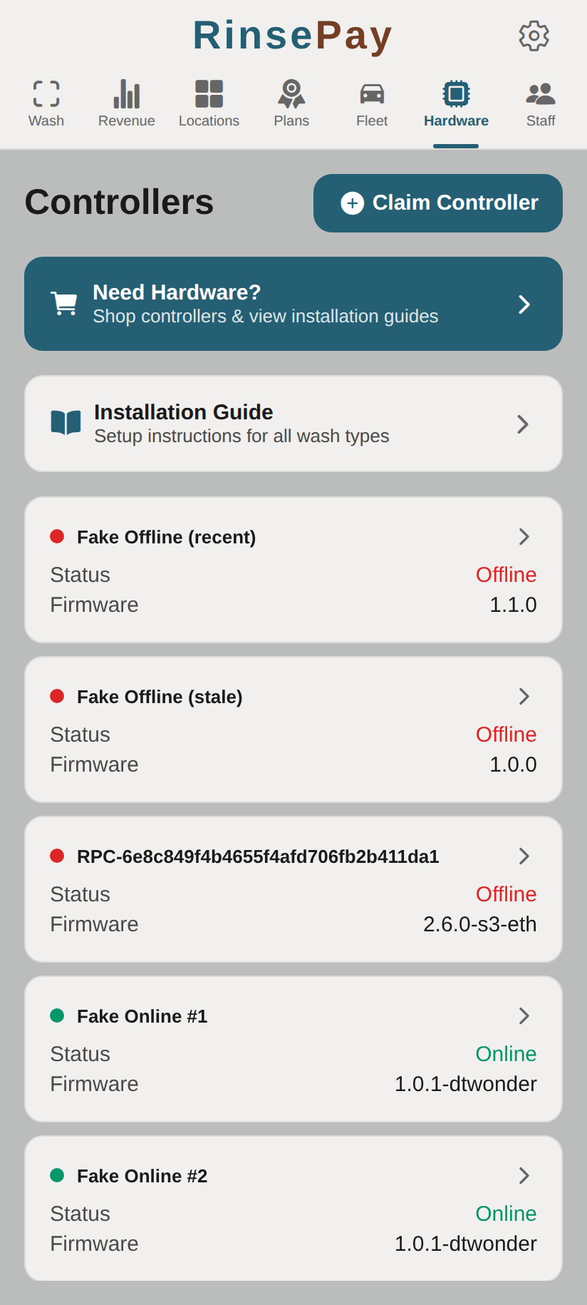 Hardware Controllers