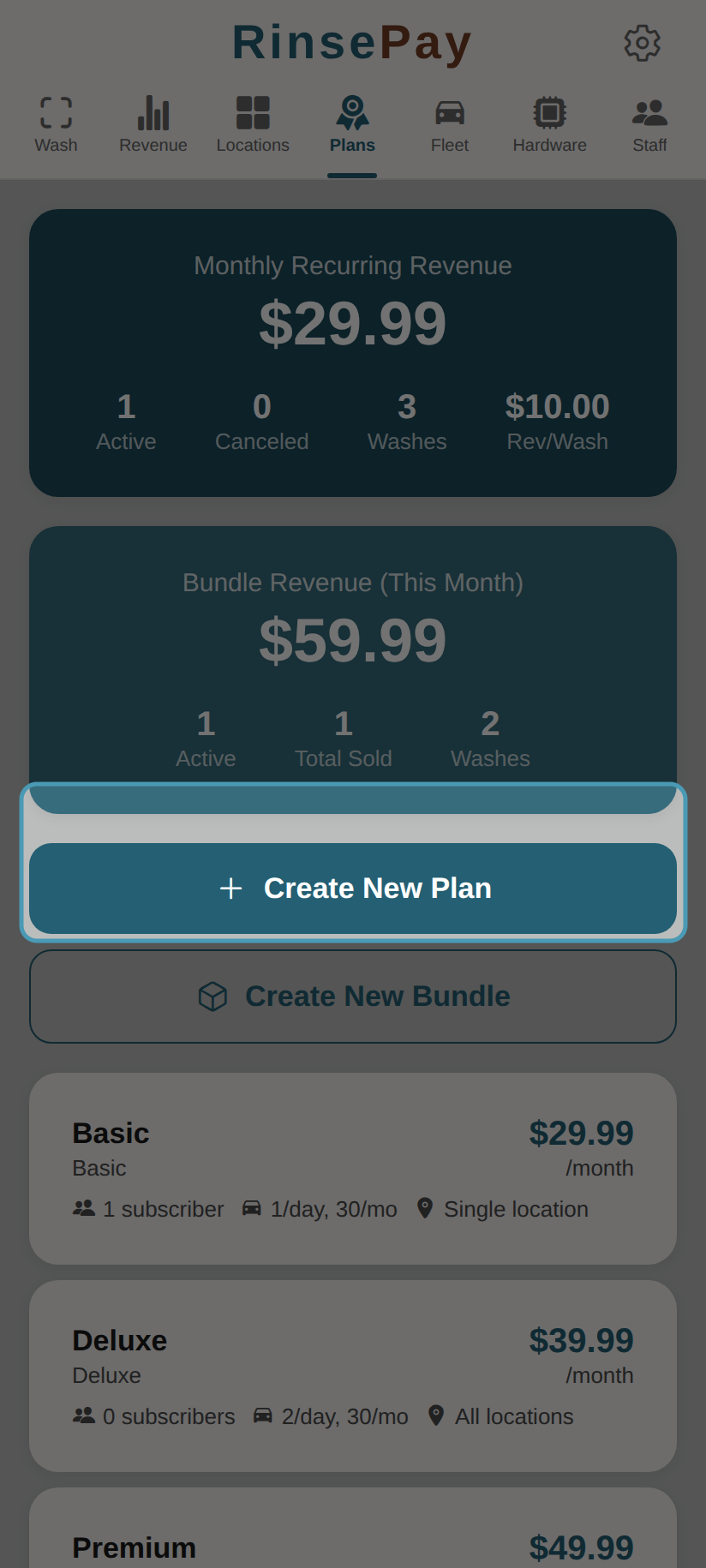 Create Plan or Bundle